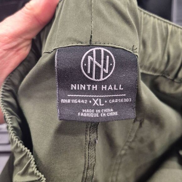 Ninth Hall Men's Olive Green Polyester Cargo Pants - Picture 14 of 15